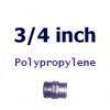 Polypropylene 3/4 inch Fittings